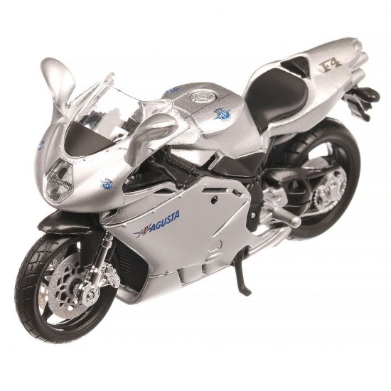 Machetă moto Bburago [1:18] - MV Agusta F4S 1+1 - Silver